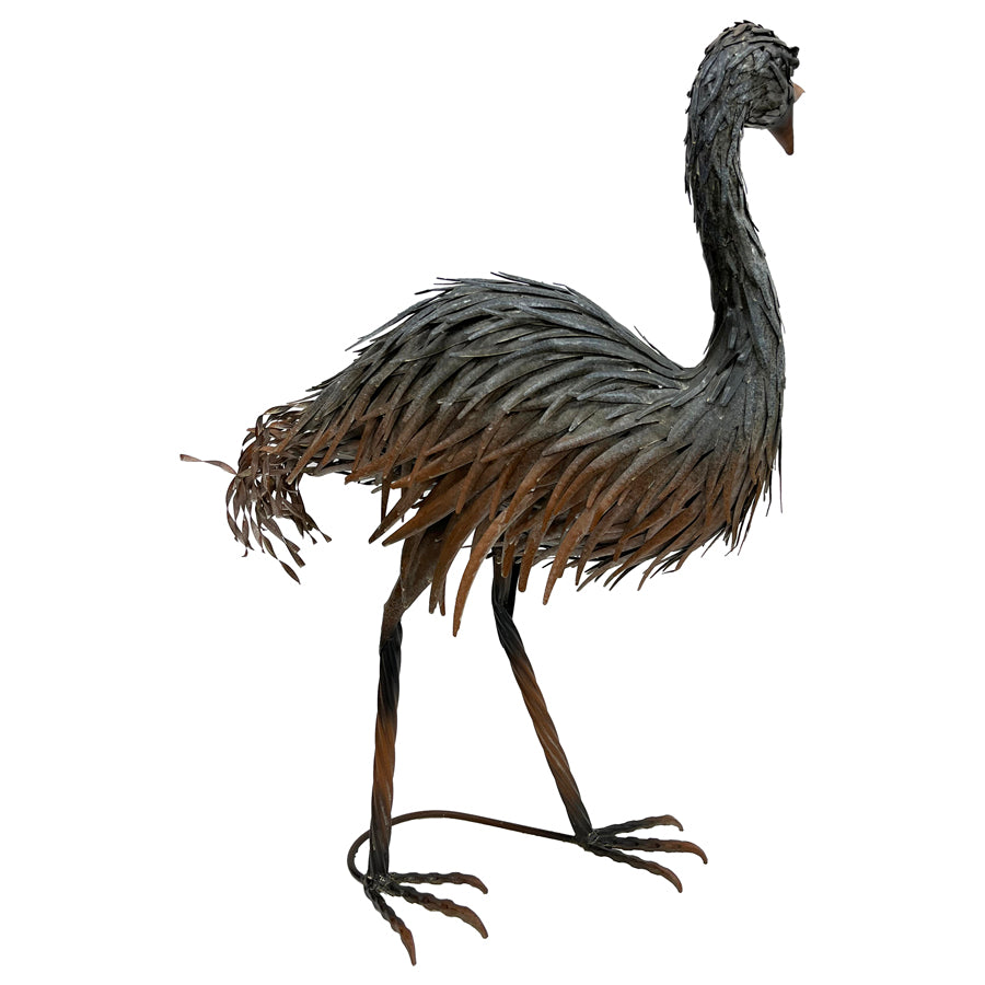 Emu with Open Beak