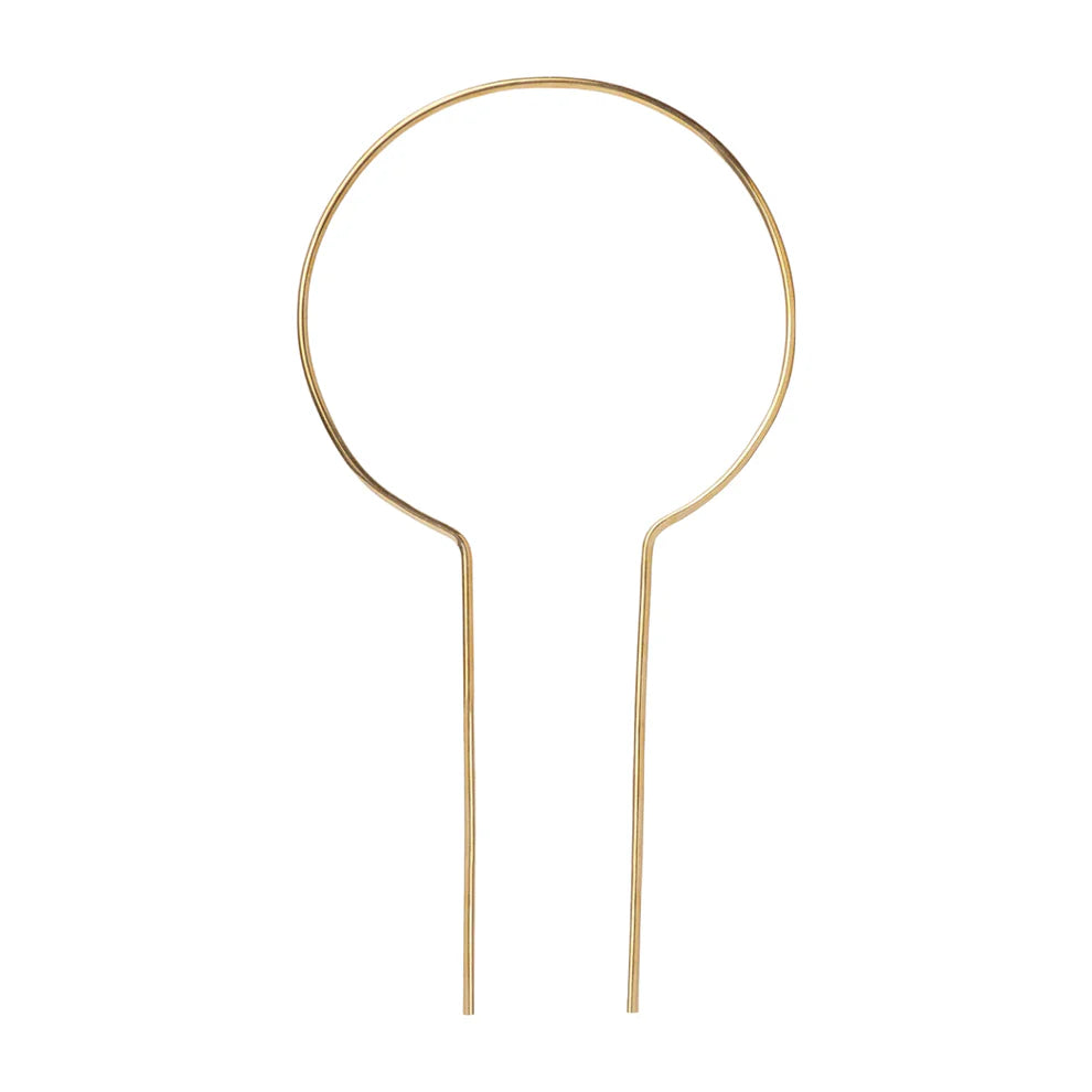 Ivy Muse Brass Plant Stake - Circle