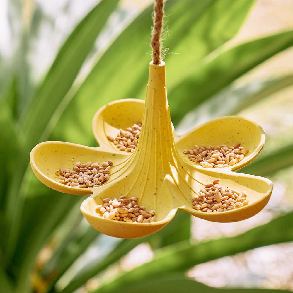 Bird Feeder - Bamboo Yellow 16CM