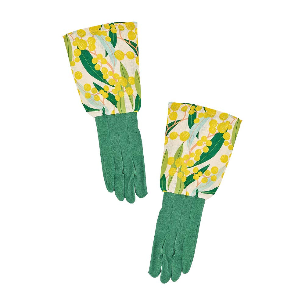 Linen Long Sleeve Glove Golden Wattle