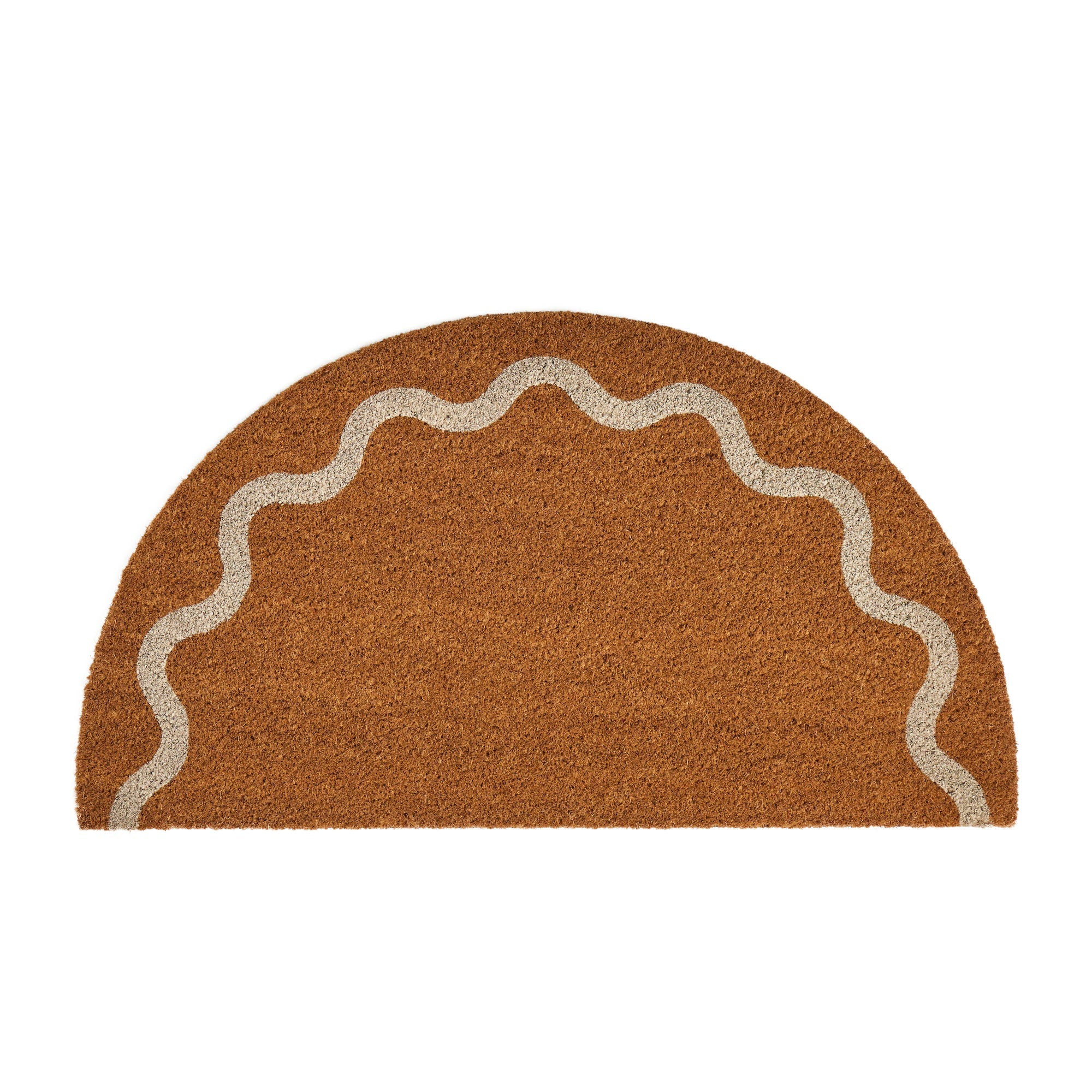 Luna Doormat - PVC Backed Coir Ivory 50X80