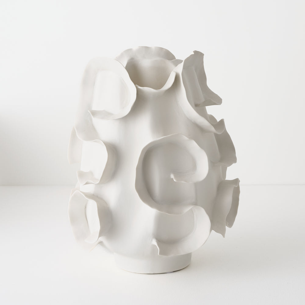 Ondine Vase White