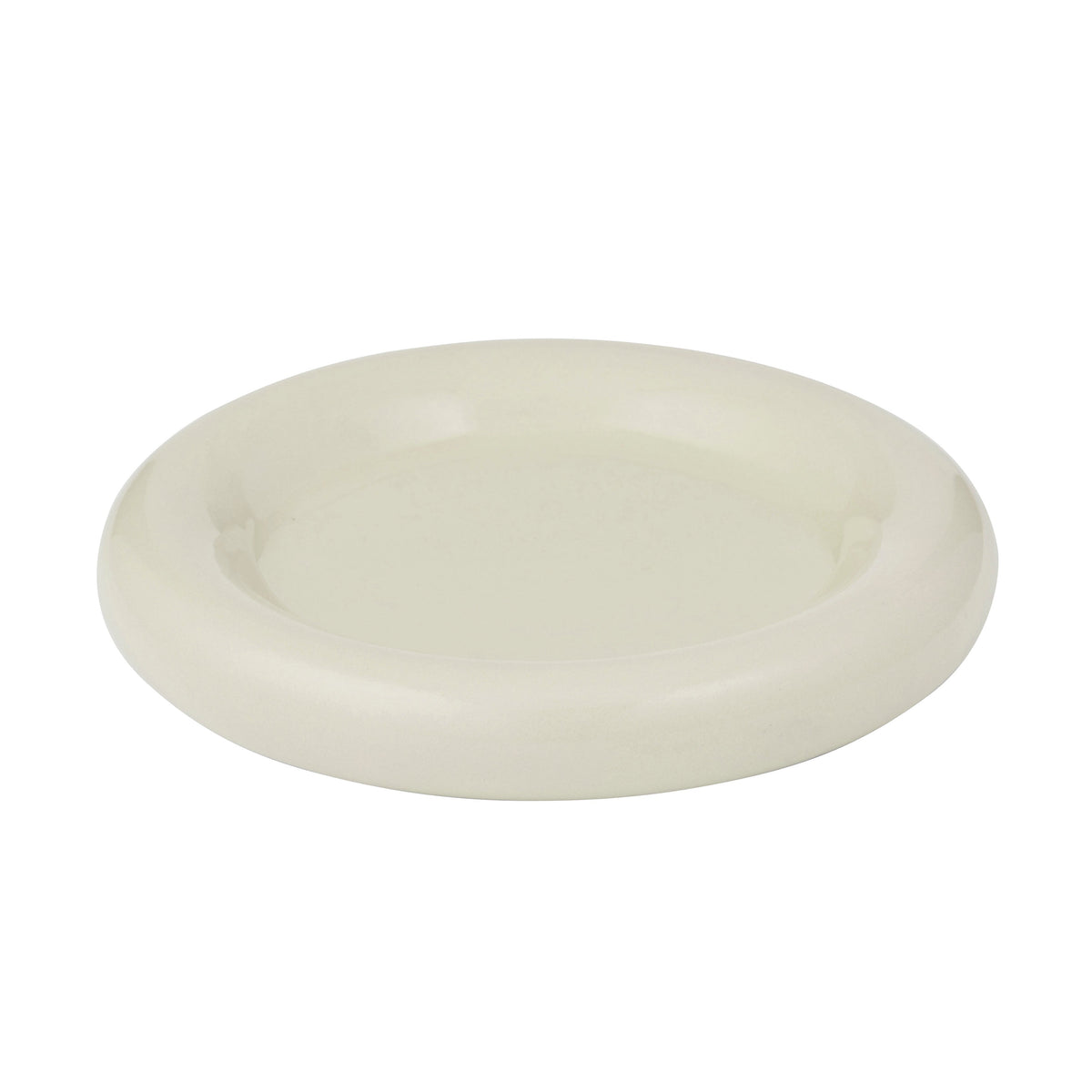 Orb Ceramic Platter Ivory