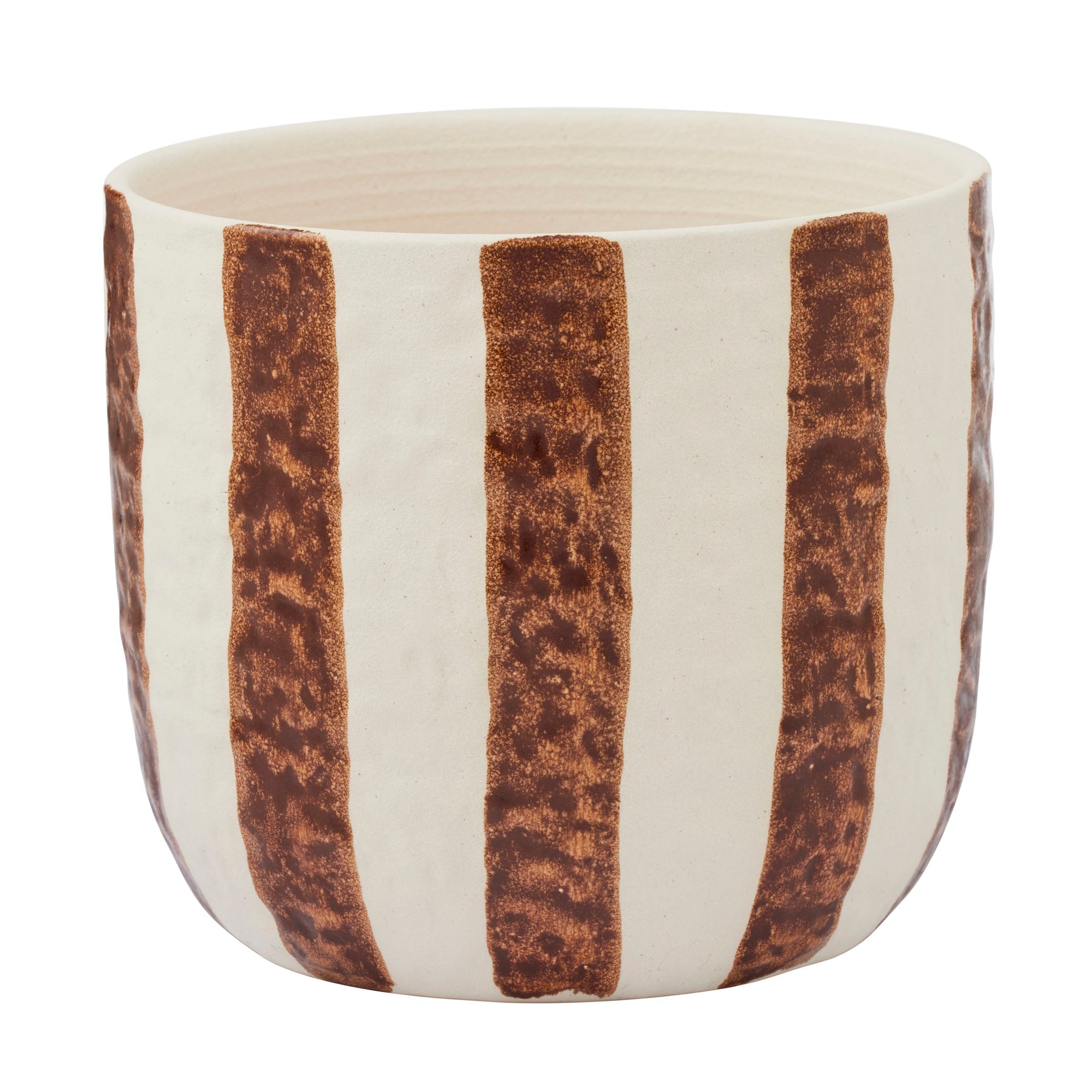 Rayas Ceramic Pot Tan