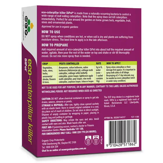 OCP Dipel - ECO Caterpillar Killer