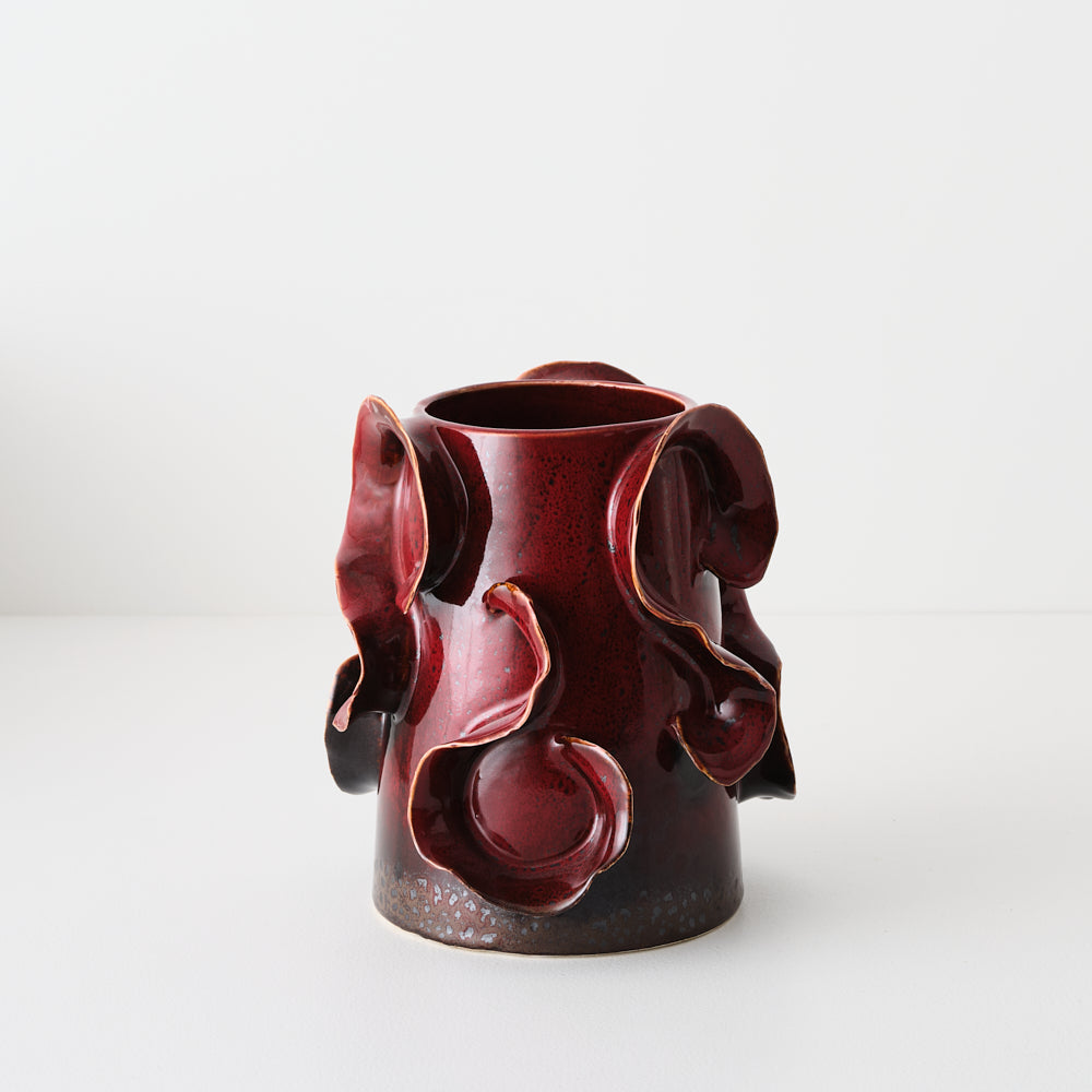Amara Vase Bordeaux