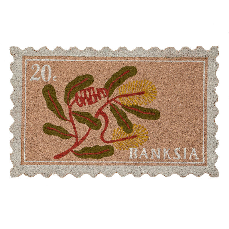 Banksia Doormat - PVC Backed Coir Pink