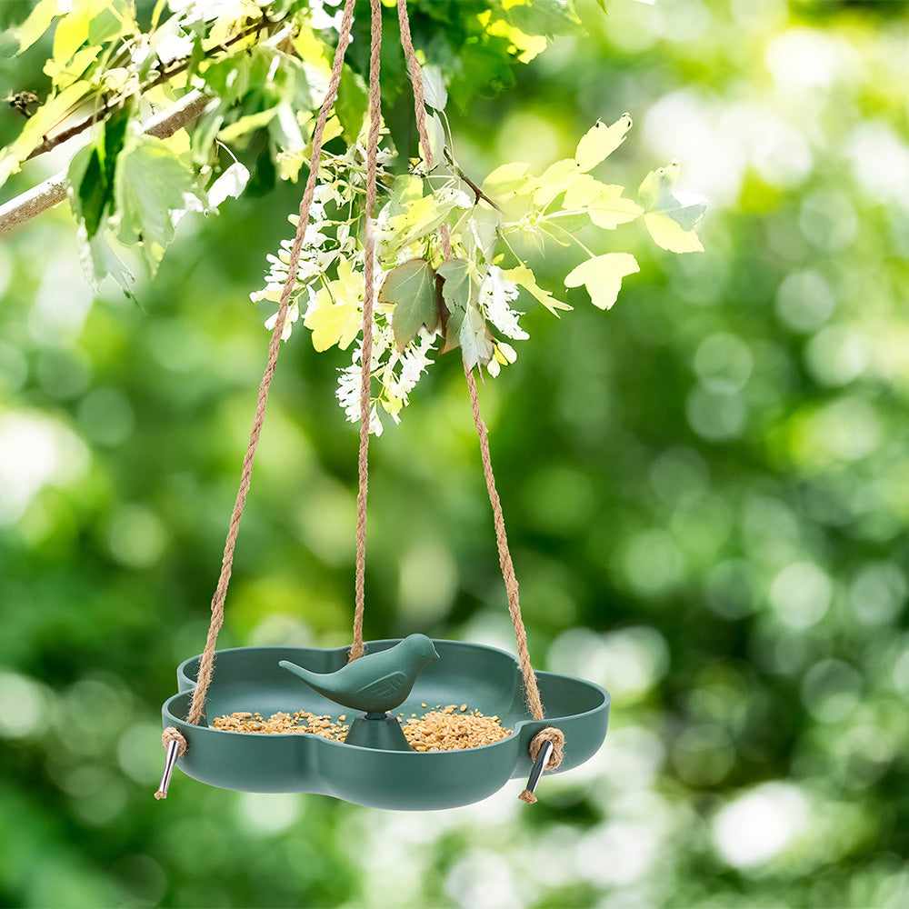 Bird Feeder Bamboo - Large Flower Green