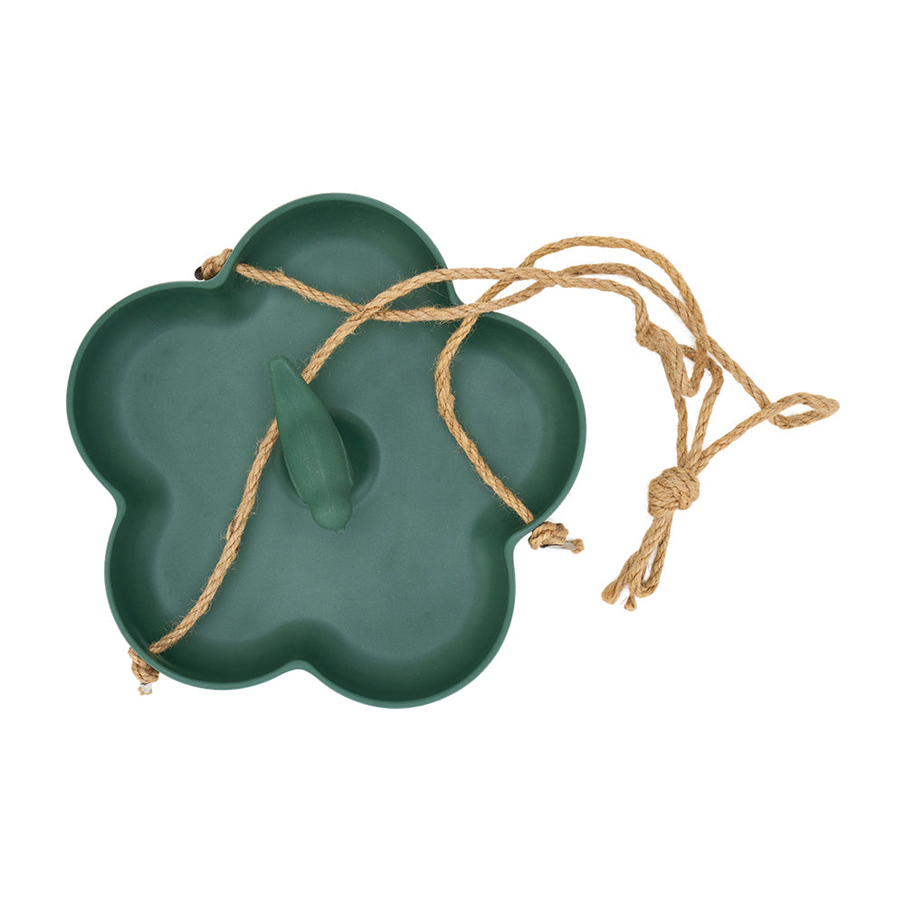 Bird Feeder Bamboo - Large Flower Green