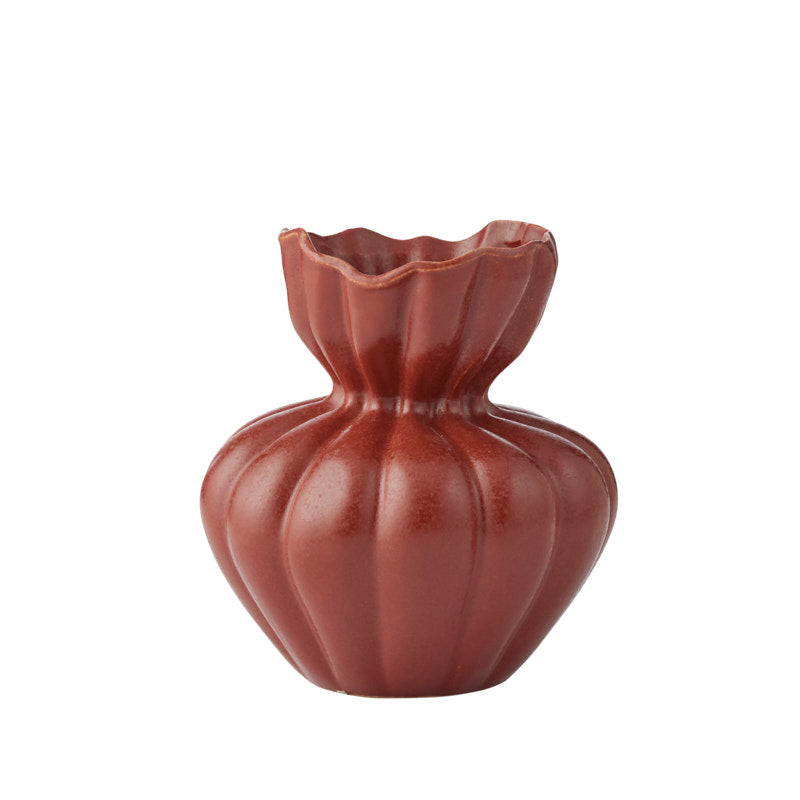 Clara Ceramic Vase Russet