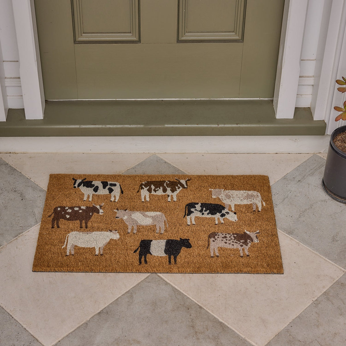 Herd of Cows Doormat 45X75
