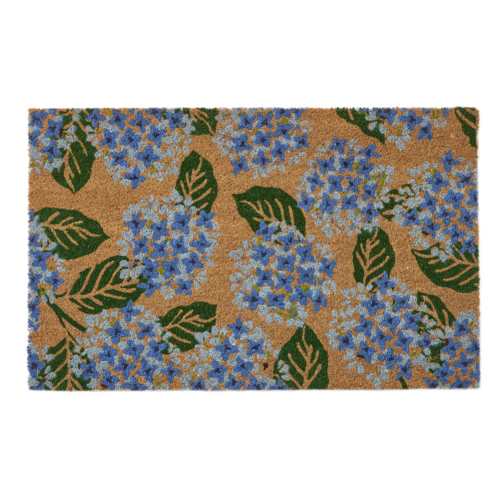 Hydrangea - PVC Backed Coir Blue 50X80CM