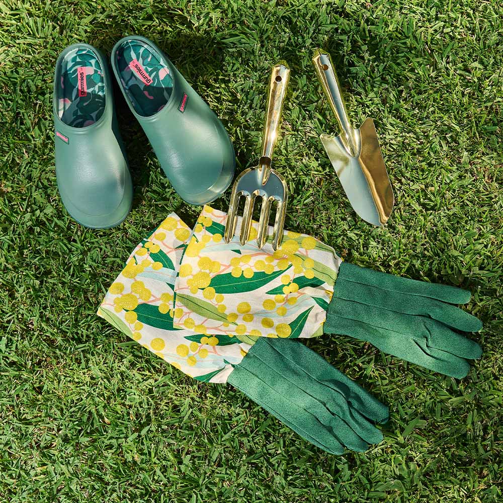 Linen Long Sleeve Glove Golden Wattle