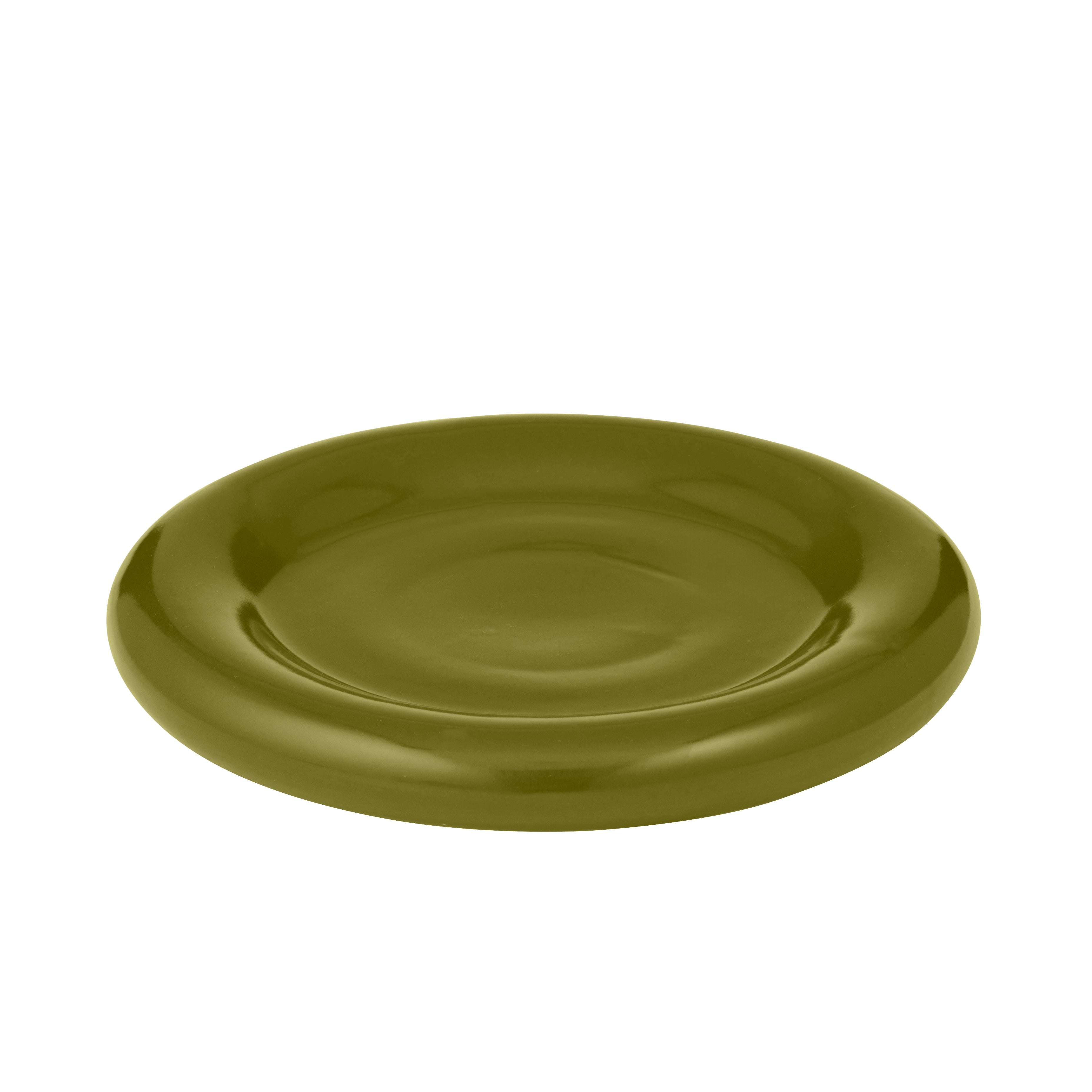 Orb Ceramic Platter Olive 26CM