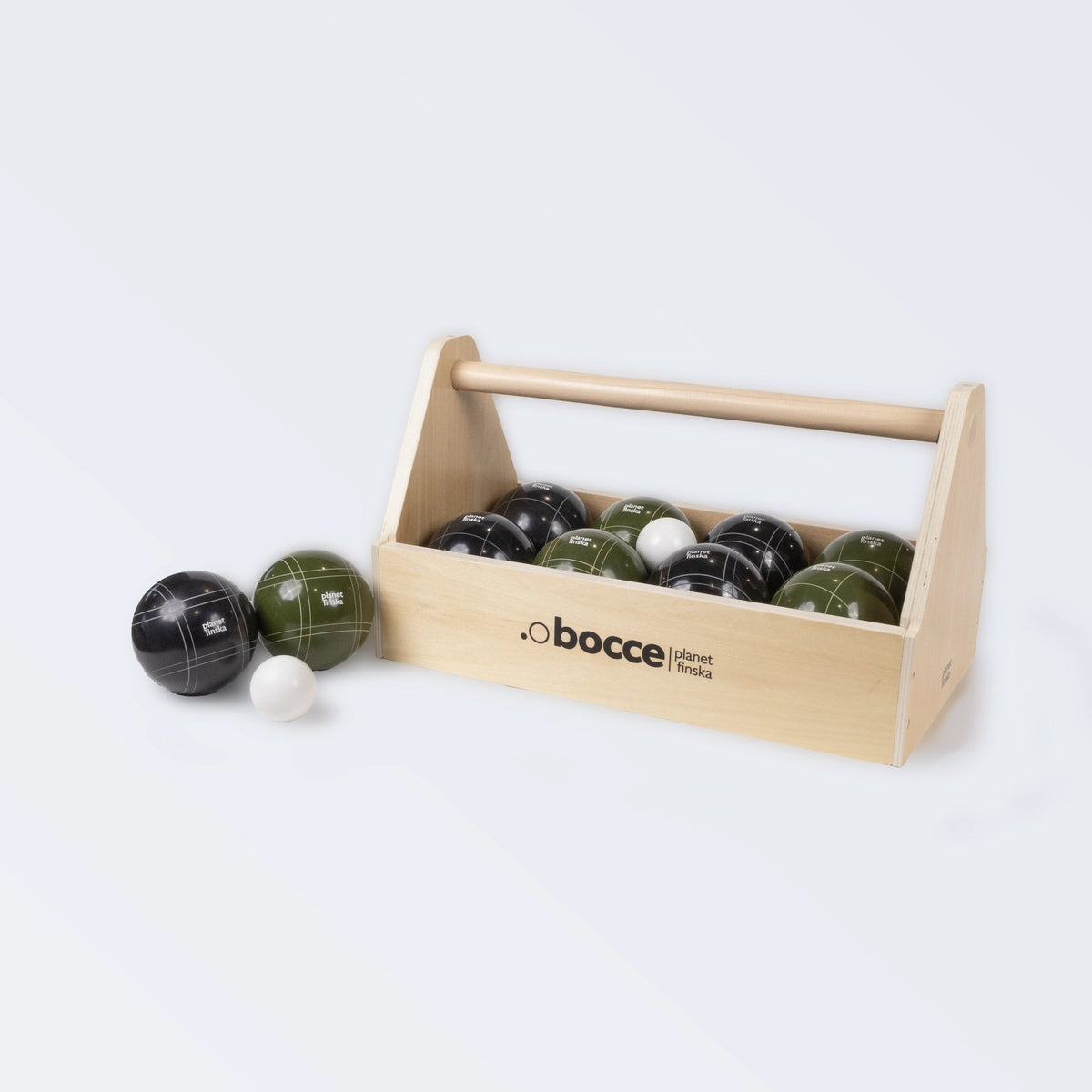 Premium Bocce in Toolbox Charcoal Black Moss Green