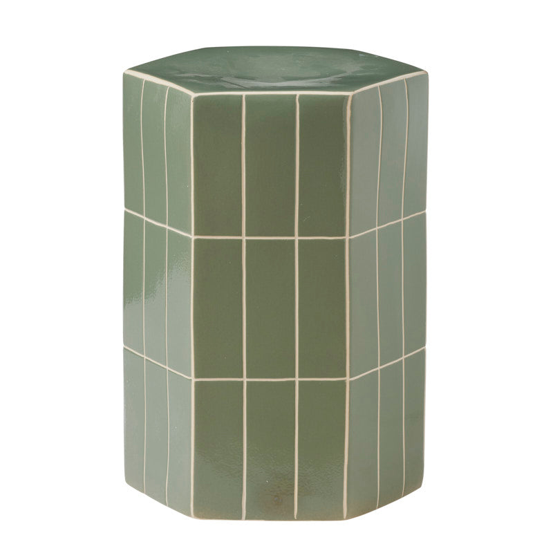 Seidler Ceramic Tile Stool Mint