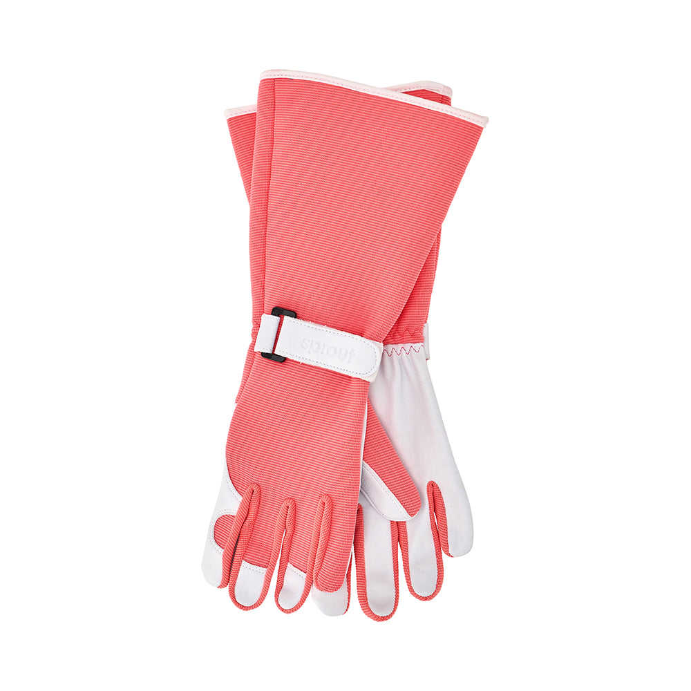 Sprout Goatskin Gloves - Long Sleeve Coral