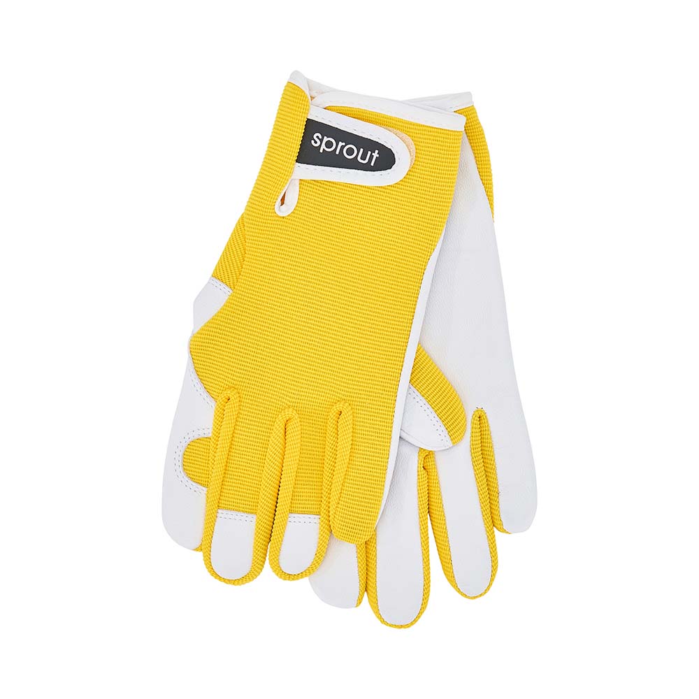 Sprout Goatskin Gloves Bright Yellow