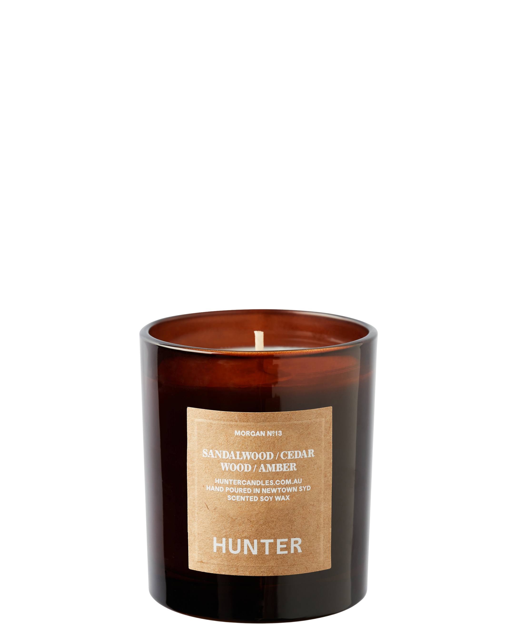 Morgan - Sandalwood, Cedar Wood + Amber Candle