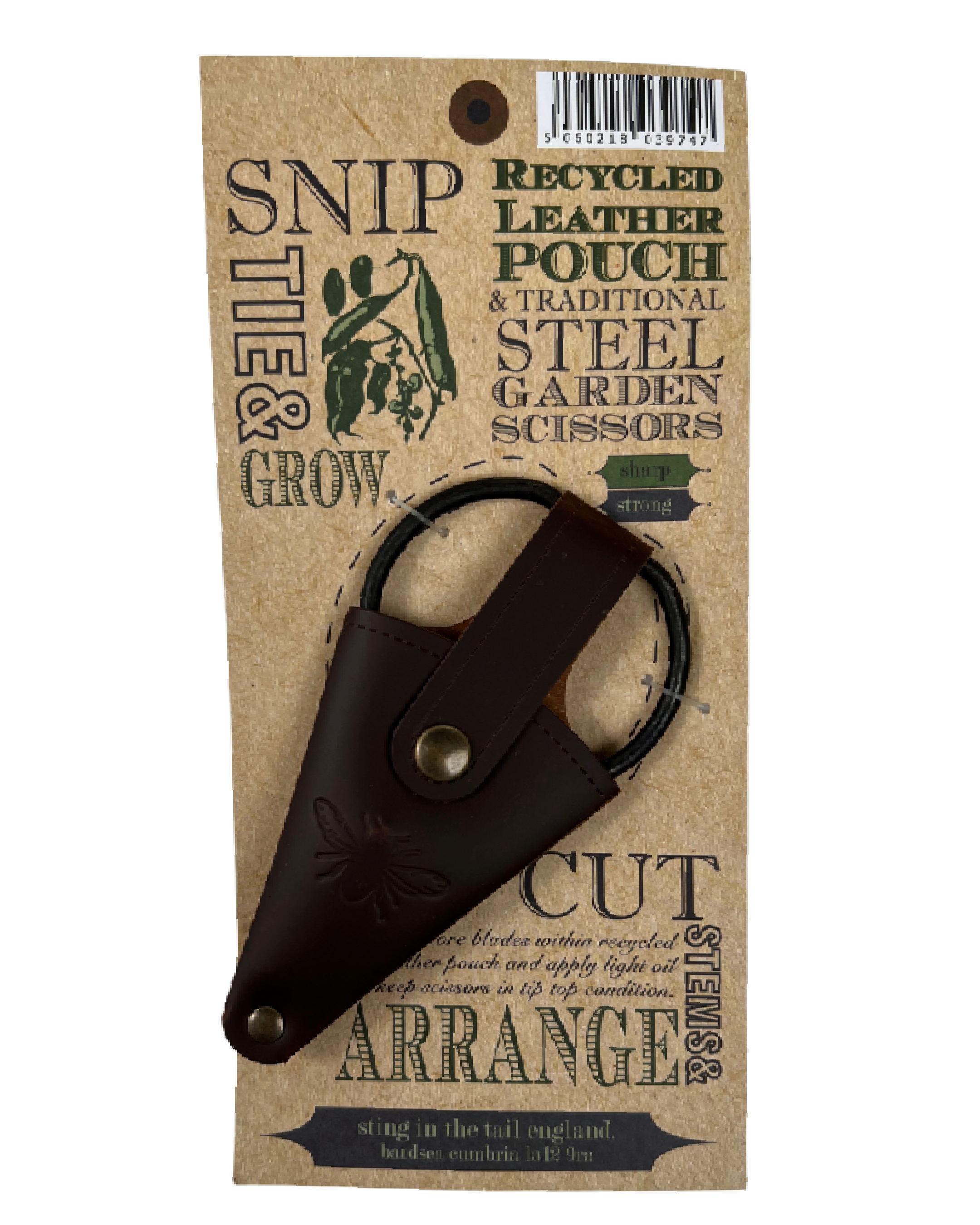 Scissors in Leather Pouch