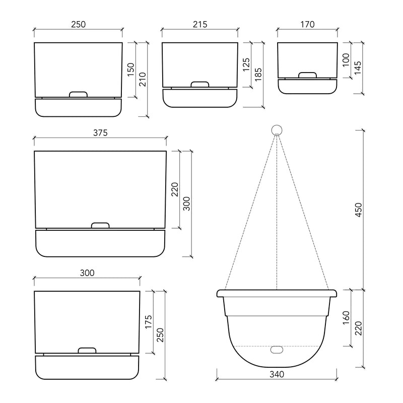 Mr Kitly Self Watering Pot 375MM